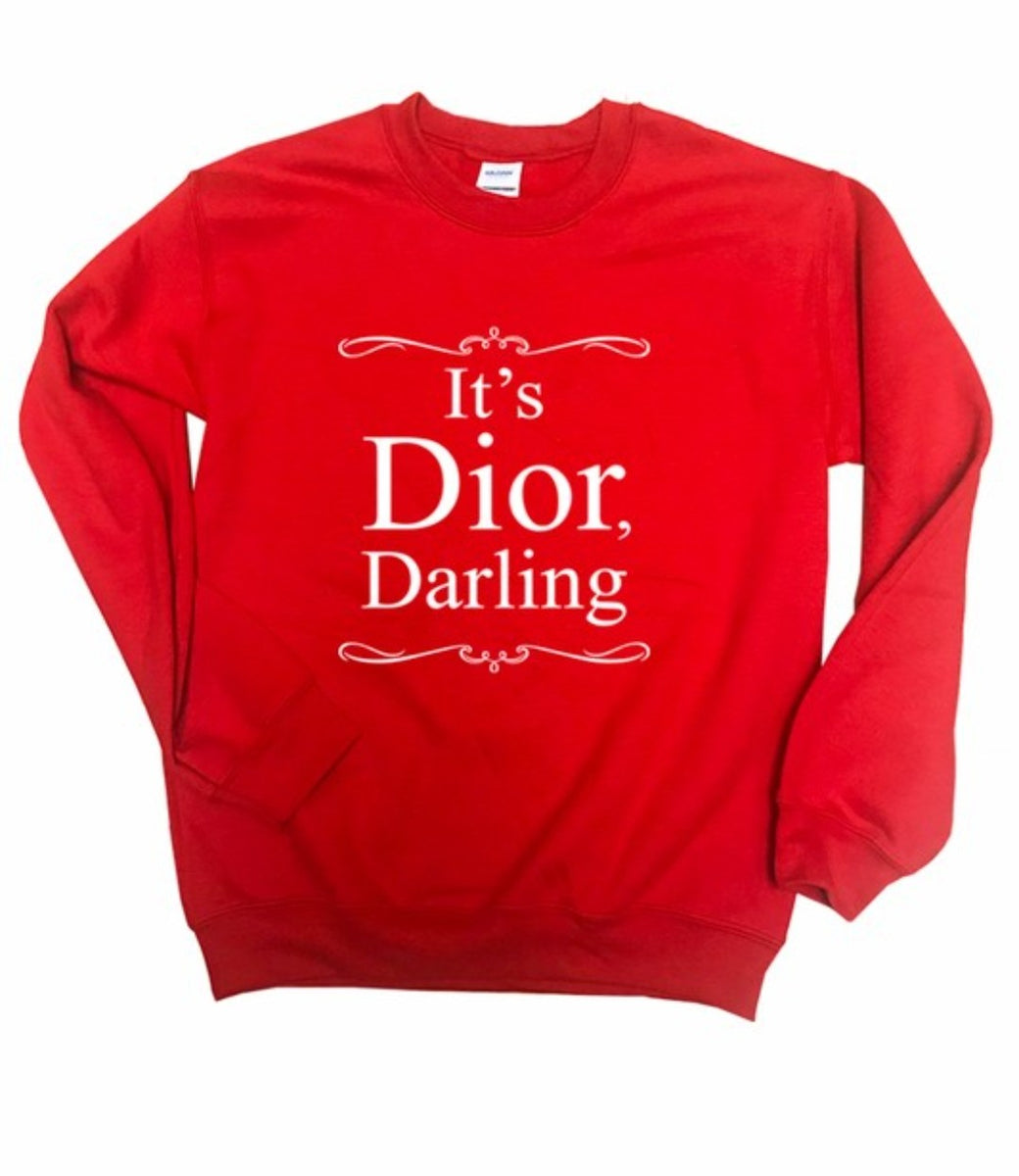 its dior darling black sweatshirt