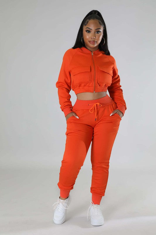 BIANCA TWO PIECE JOGGER SET - Féline Couture 