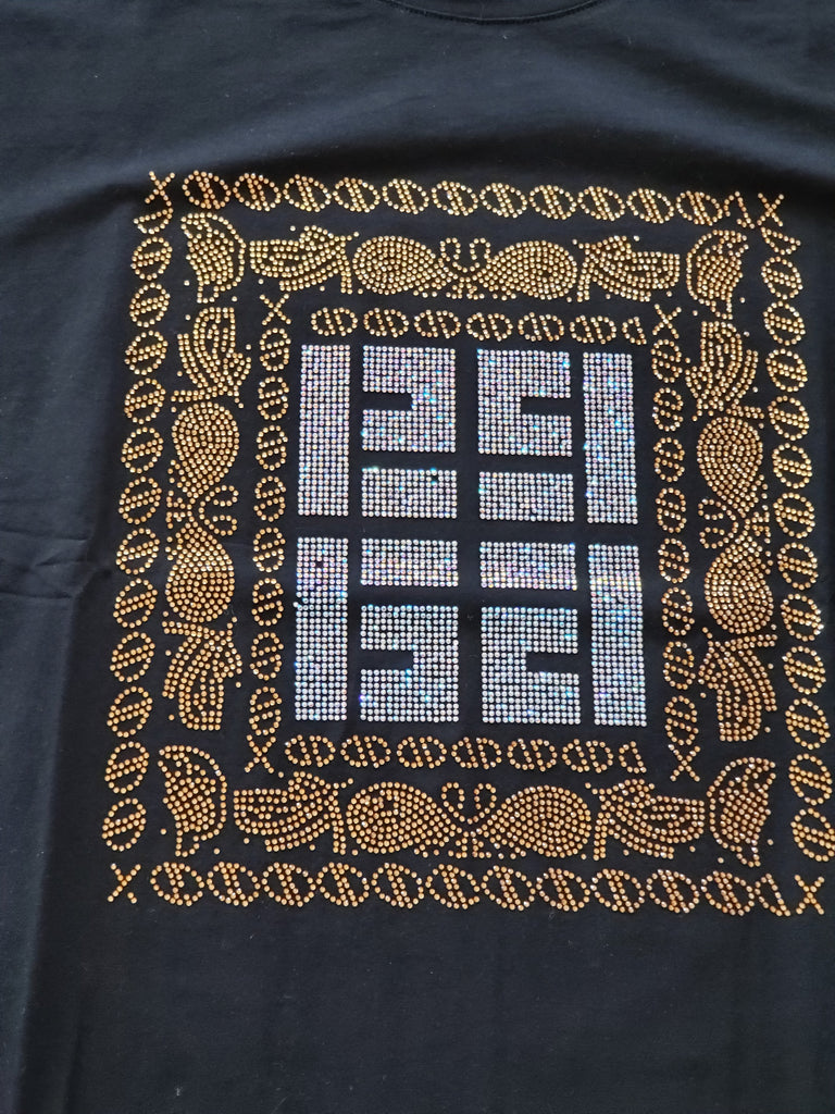 Work Hard Play Harder Men's Bling T-Shirt - Féline Couture 