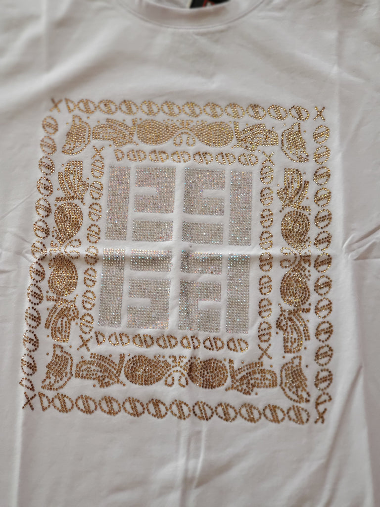 Work Hard Play Harder Men's Bling T-Shirt - Féline Couture 