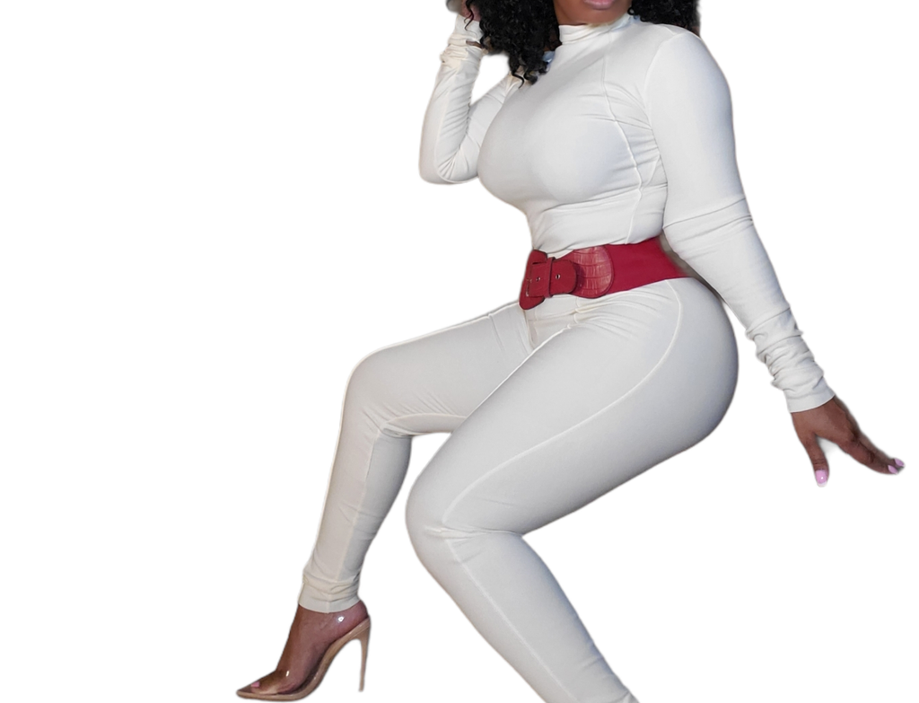 Feeling You Feeling Me Cream Pants Set - Féline Couture 