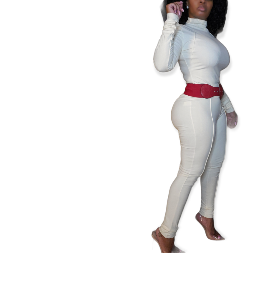 Feeling You Feeling Me Cream Pants Set - Féline Couture 