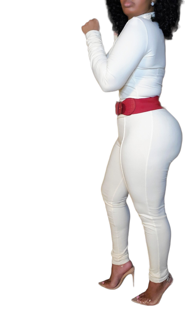 Feeling You Feeling Me Cream Pants Set - Féline Couture 