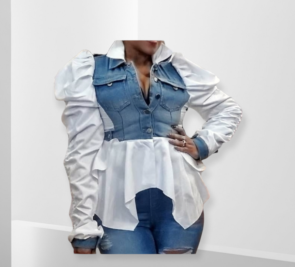No Ifs or Puffs About It Drawstring Puff Sleeve Blouse/Jacket - Féline Couture 