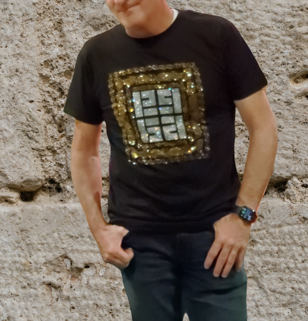 Work Hard Play Harder Men's Bling T-Shirt - Féline Couture 