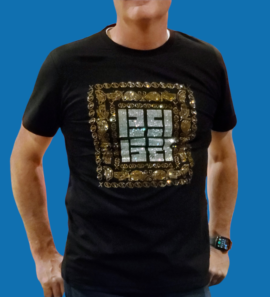 Work Hard Play Harder Men's Bling T-Shirt - Féline Couture 