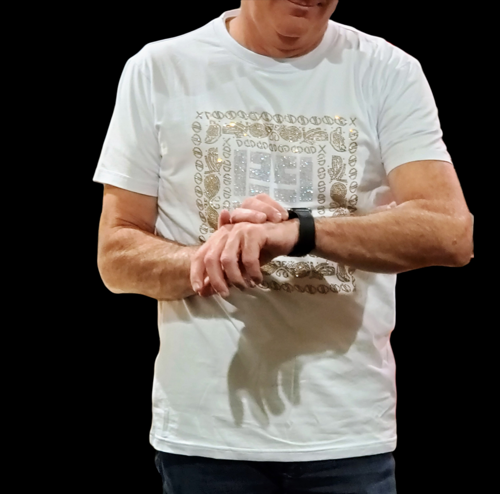 Work Hard Play Harder Men's Bling T-Shirt - Féline Couture 