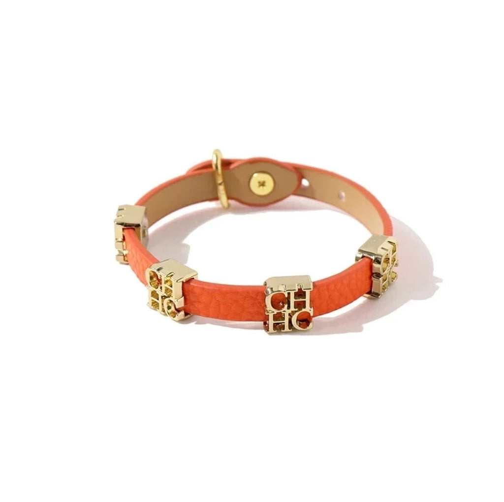 CH Steel Letter Charm Bracelets - Féline Couture 