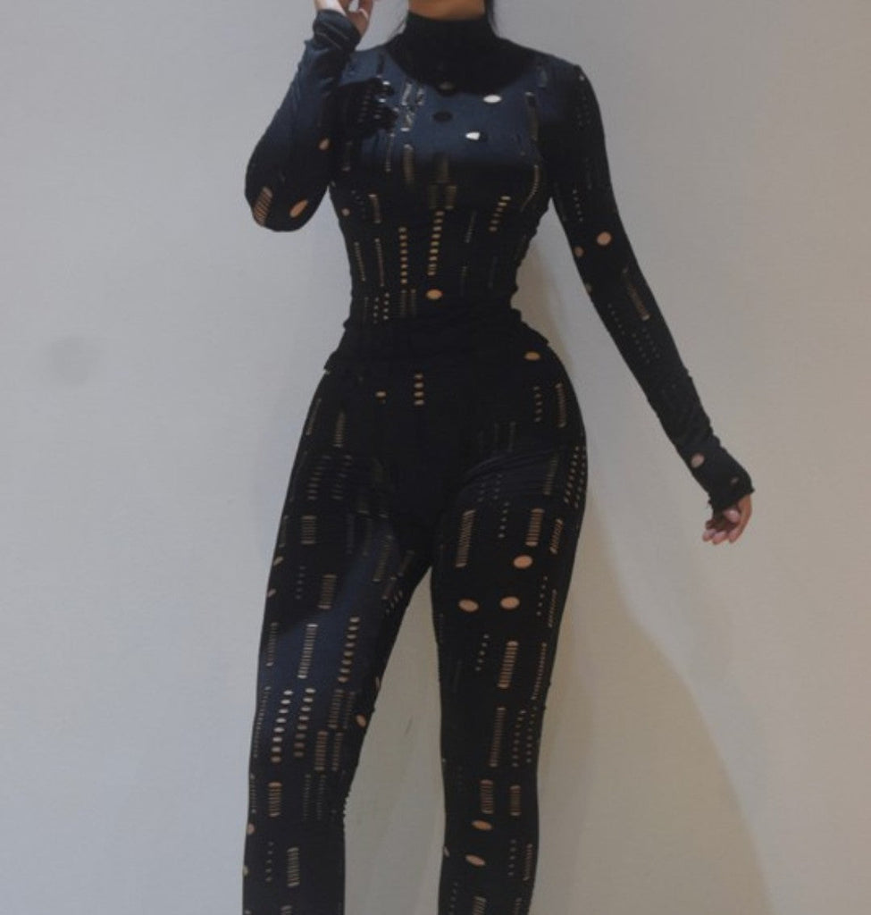 Jaw Dropper Cutout Bodycon 2Piece Set - Féline Couture 