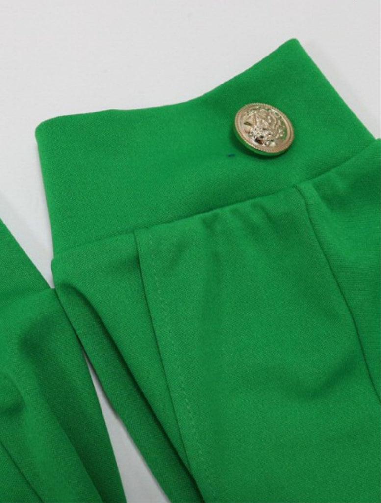 My Grass is Greener Matching Pants Set - Féline Couture 