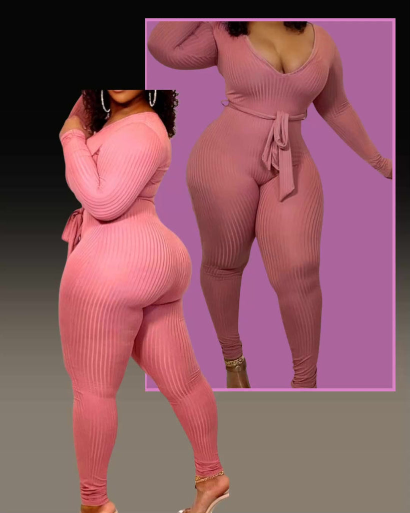 Anything But Square V-Neck Slim Fit Bodysuit - Féline Couture 