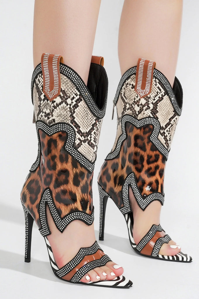 Dukes N' Boots Western Stiletto - Féline Couture 