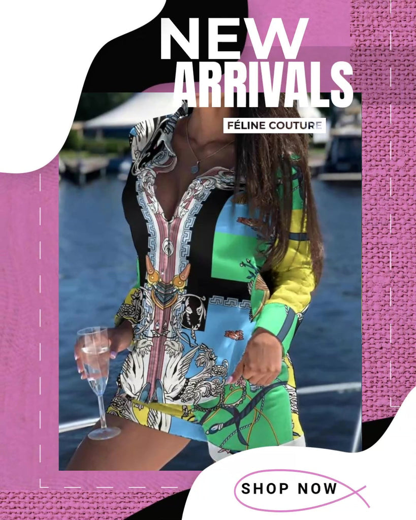 The Hamptons Multi-Colored 2Piece Short Set - Féline Couture 