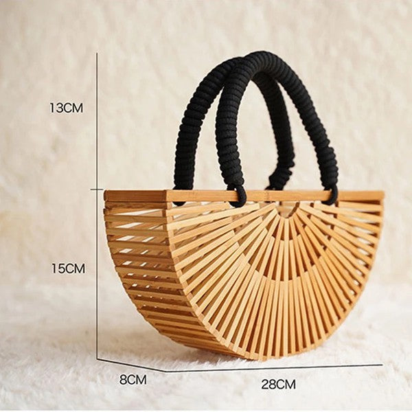 Vintage hot sale bamboo purse