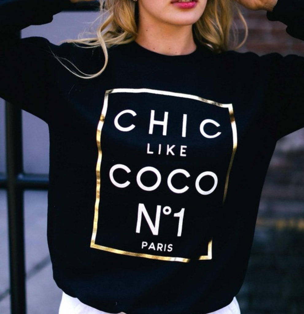 Chic like Coco Detailed Sweater - Féline Couture 