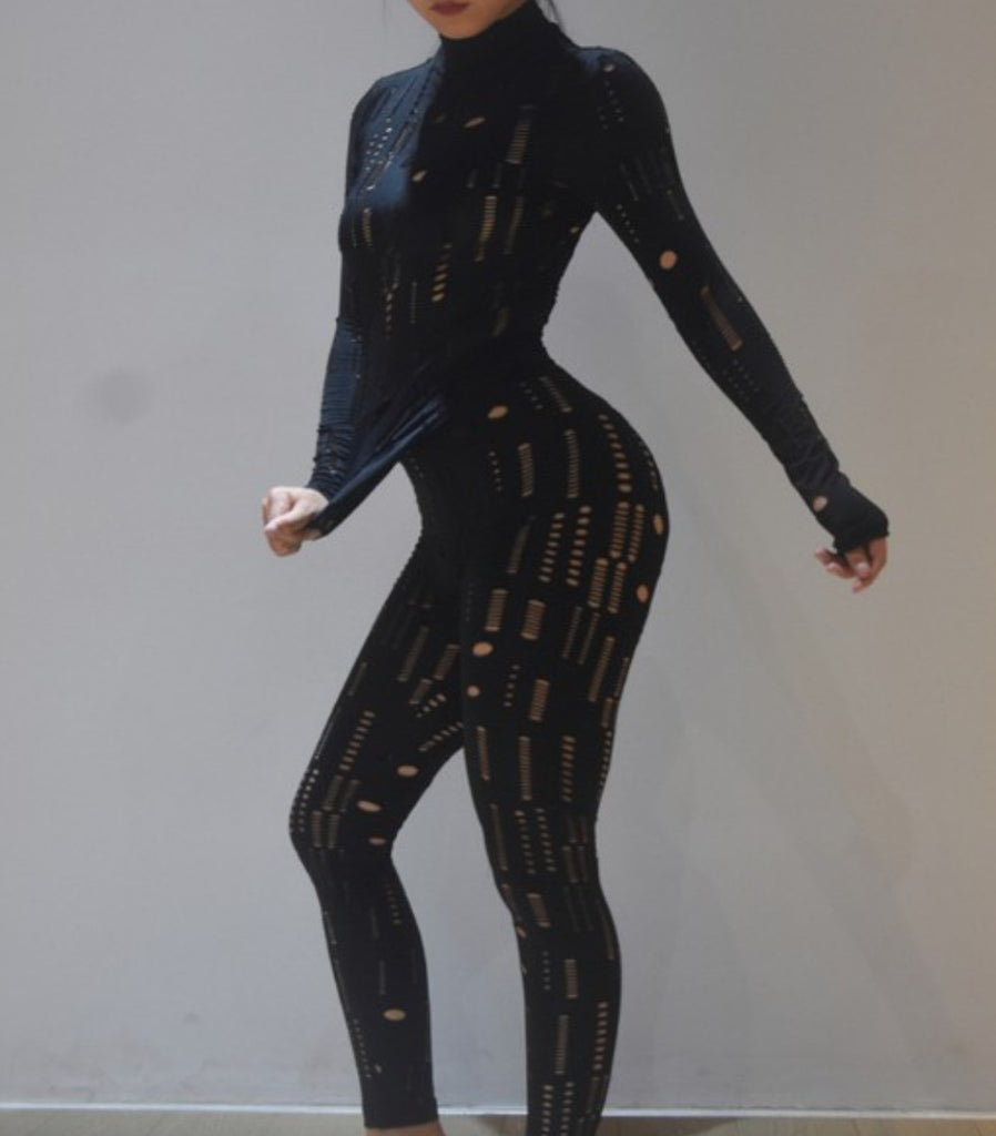 Jaw Dropper Cutout Bodycon 2Piece Set - Féline Couture 